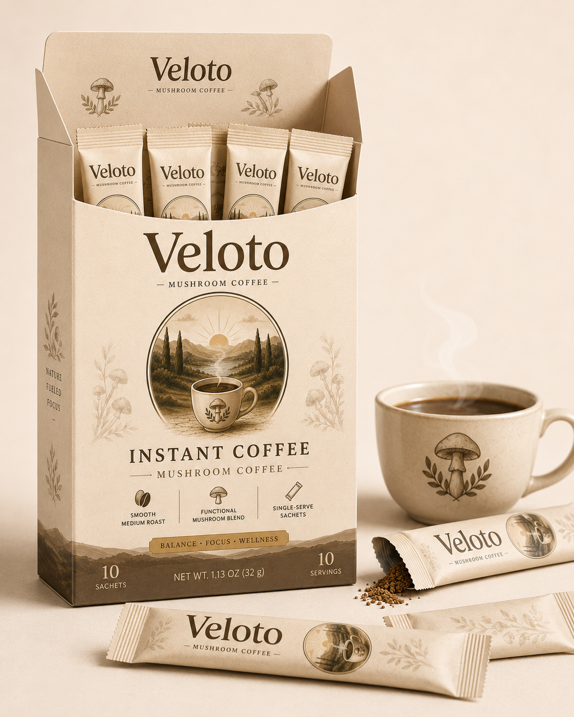 Instant Mushroom Coffee